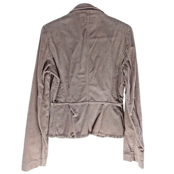 F. C. U. K. Jeans Pink Long Sleeve Blazer Womens 8 Corduroy 2 button Y2K Prep - Picture 2 of 14